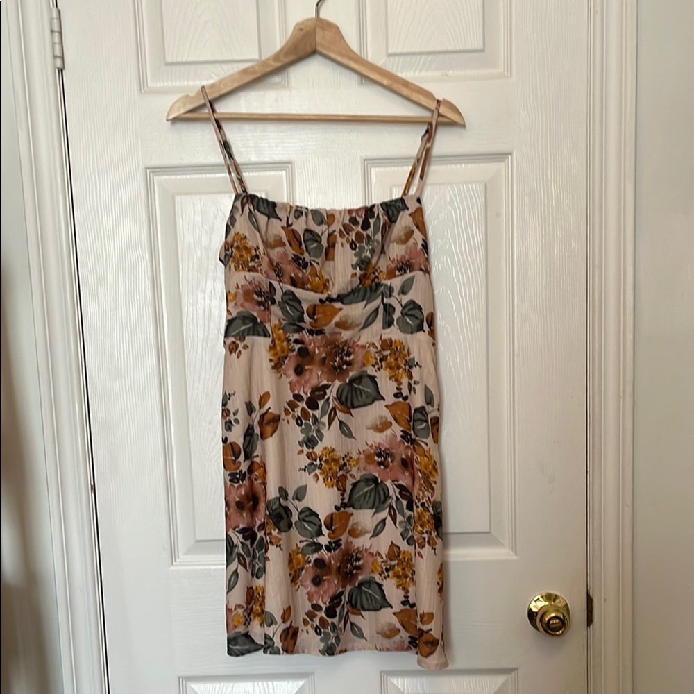 Dynamite Floral Dress with Spaghetti Straps